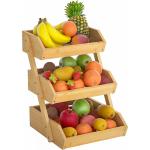 جای میوه و مواد غذایی ۳ طبقه چوبی