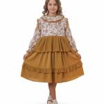 پیراهن خزانی دخترانه مدل گل‌ دار