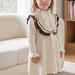 پیراهن جاکتی دخترانه طرح پاپیون