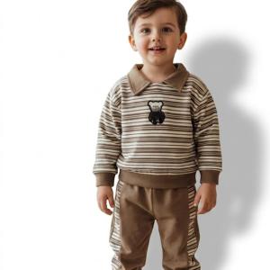 ست دو تکه پاییزی کودکانه مدل تدی