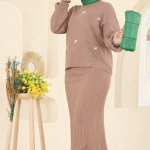 ست دوتکه طرح پرک‌ دوز