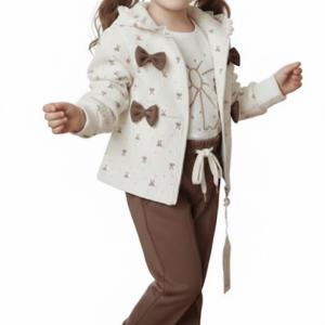 ست سه پارچه دخترانه مدل پاپیونی