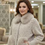 کرتی لامه فصلی زنانه با یقه خزدار