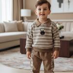 ست دو تکه خزانی طرح خرس