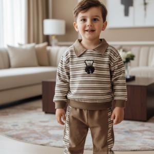 ست دو تکه خزانی طرح خرس