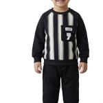 ست دو تکه بلوز و پتلون مدل بلک استرایپ