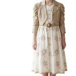 ست دو تکه پیراهن و کرتی مدل ویولت کلاسیک