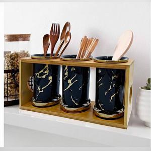 ست جای قاشق، پنجه و کارد سنگی