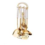 سِت کفگیر و ملاقه استیل طرح مرمر