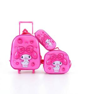 ست بکس مکتب چرخ‌ دار مدل ملودی-پینک