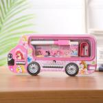 قلم دانی فلزی دو طبقه طرح موتر بس