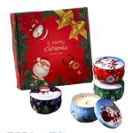 ست شمع معطر با قوطیهای طرح دار