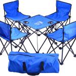 ست ۵ تکه میز و چوکی تاشو سفری کودک