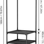 رخت آویز و قفسه کنجی فلزی