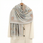 شال پشمینه طرح‌ دار مجلسی