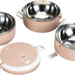 ظرف غذای سه طبقه با جداره داخلی فولادی