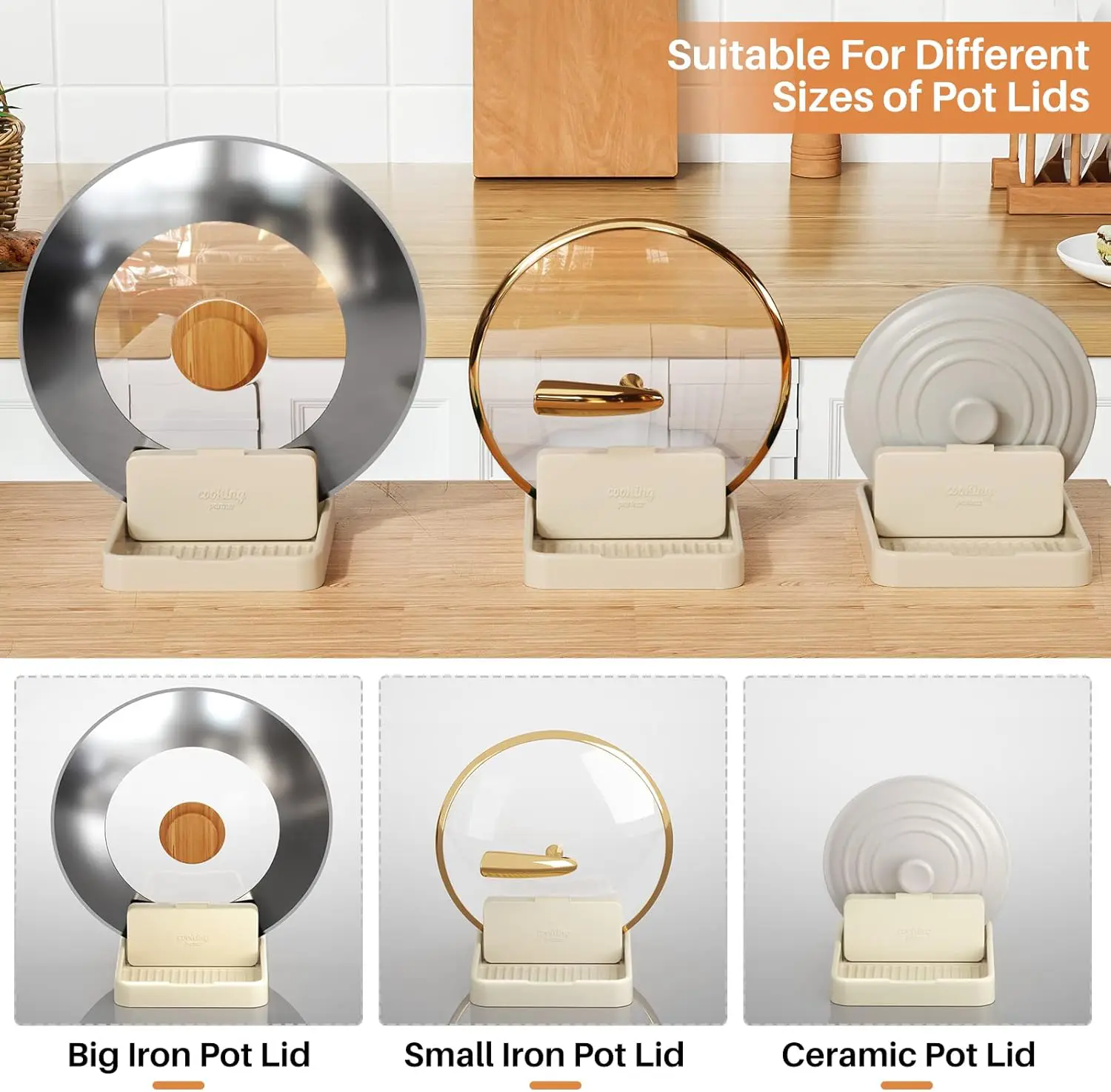 پایه نگهدارنده درب دیگ و ملاقه