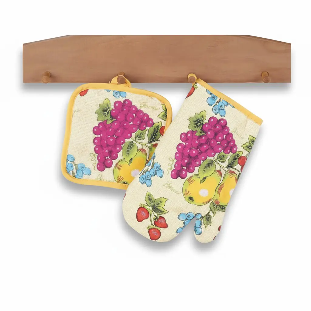 ست دستکش و زیردیگی آشپزخانه