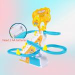 بازیچه هیجان‌ انگیز ریل و چوچه بتک‌ های پله‌ نورد