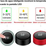 بوتل آب هوشمند با نمایشگر درجه حرارت