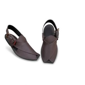 چپلی پیشاوری چرمی با دیزاین اصیل و کلاسیک