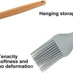 برس سیلیکونی آشپزخانه با دسته چوبی