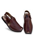 چپلی پیشاوری چرمی با دیزاین دست‌ دوز