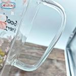 ظرف روغن شیشه‌ ای طرح‌ دار