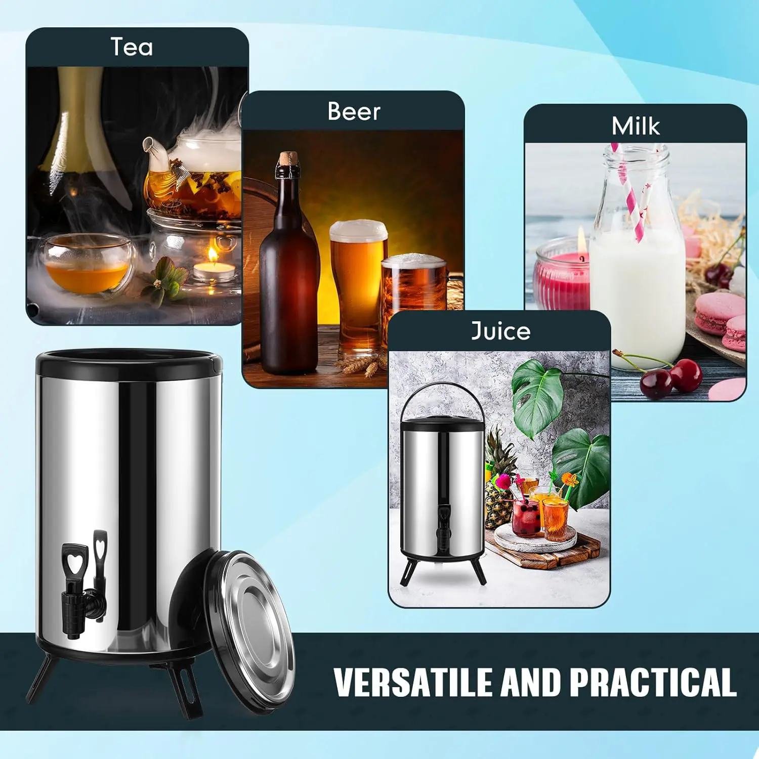 ترموز استیل شیر و چای