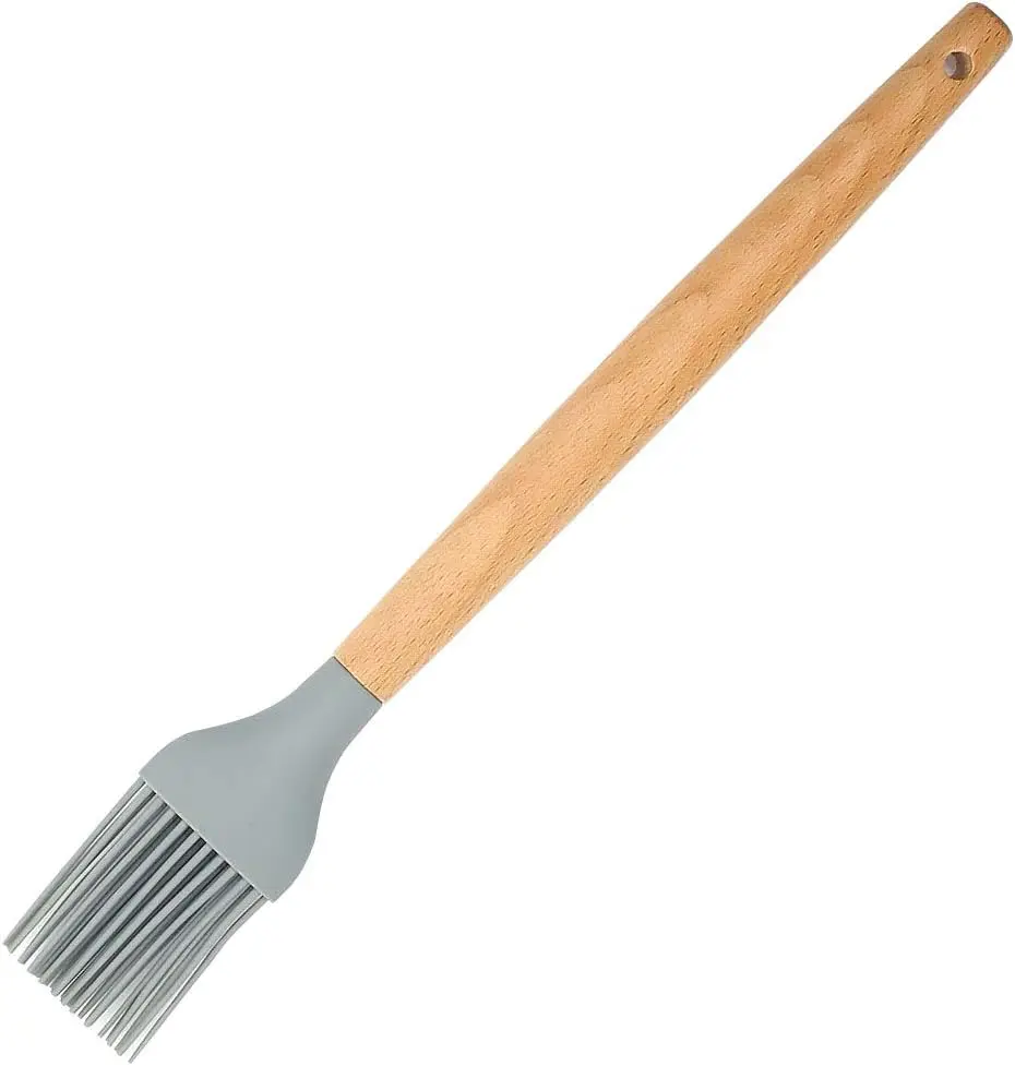 برس سیلیکونی آشپزخانه با دسته چوبی