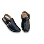 چپلی پیشاوری چرمی با لوگوی فلزی