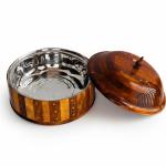 ظرف میوه و نان چوبی