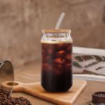 له لرګین سرپوښ سره د قوطۍ ډیزاین ښیښه‌ يي ګیلاس