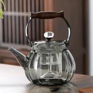 چای‌ جوش شیشه‌ ای طرح کدو