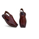 چپلی پیشاوری چرمی با دیزاین پنجه‌ دار