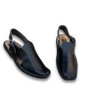 د اصیل ډیزاین لرونکې چرمي پیشاورۍ چپلي