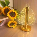 Crystal Leaf Decorative Table Lamp