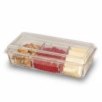 ظرف کریستالی سه خانه