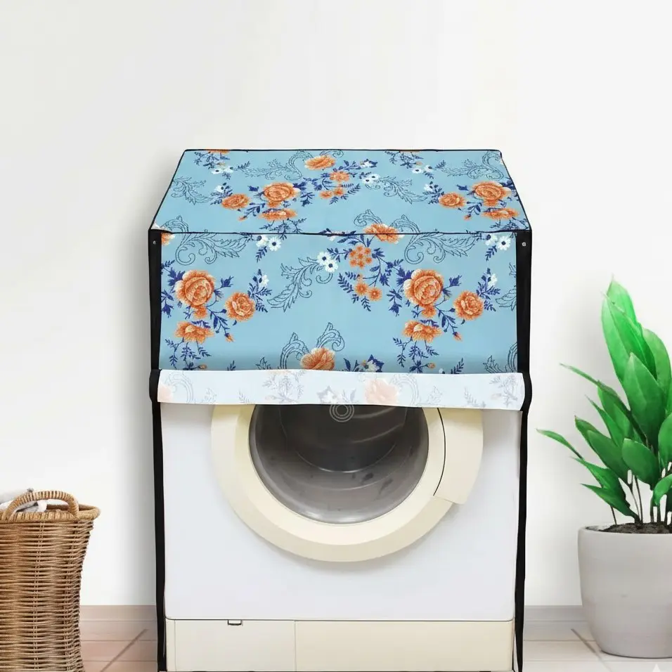 Floral Washing Machine Cover