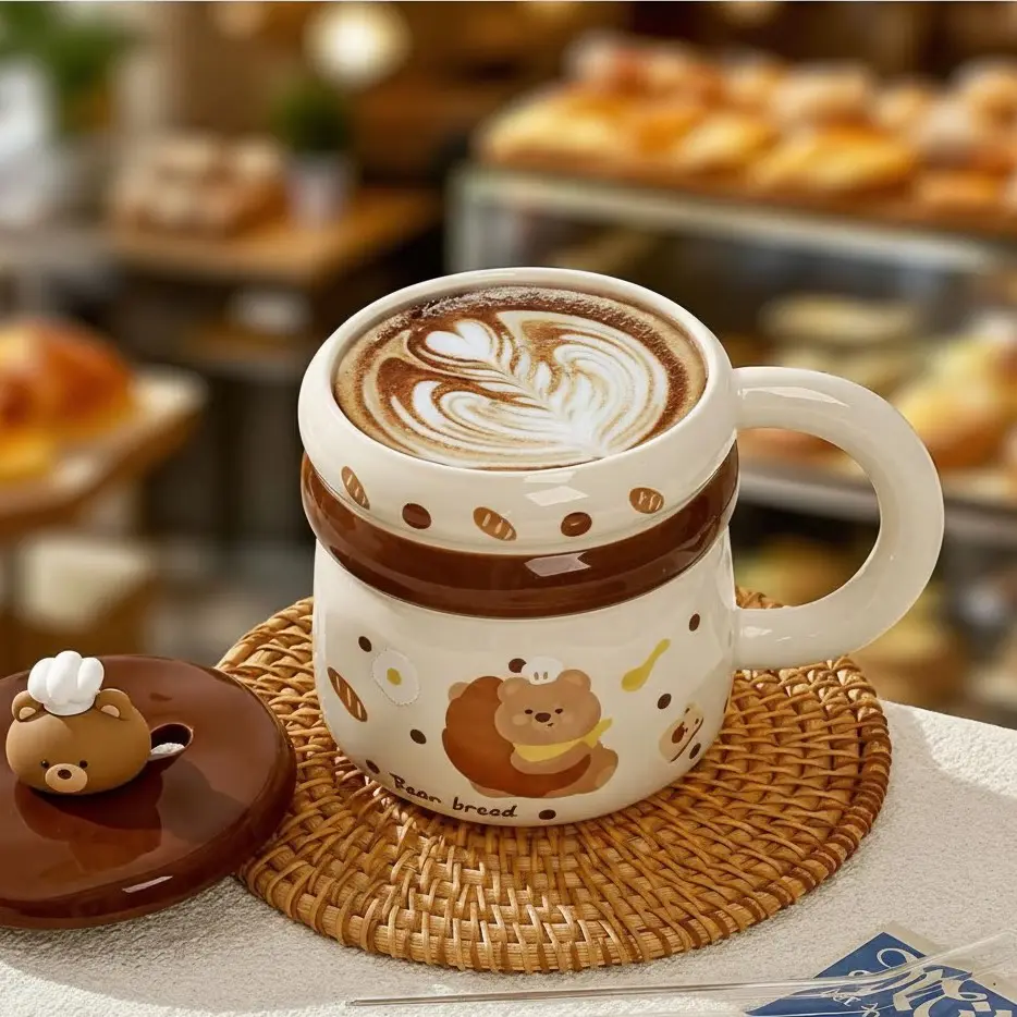 پیاله ی سرامیکی طرح خرس