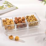 ظرف کریستالی سه خانه