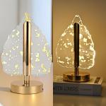 Crystal Leaf Decorative Table Lamp
