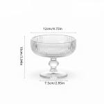 ست شش عددی شیرینی‌ دانی شیشه‌ای مدرن