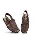 چپلی پیشاوری چرمی با دیزاین تکسچر