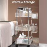 قفسه سه طبقه چرخ‌ دار مدرن