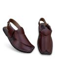 د کلاسیک ډیزاین لرونکې چرمي پیشاورۍ چپلي