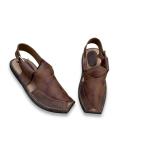 چپلی پیشاوری چرمی با دیزاین دست‌ دوز