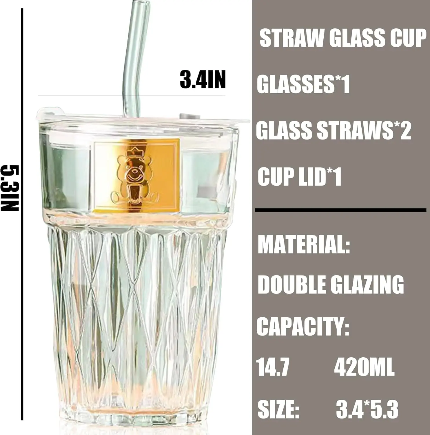 گیلاس کریستالی نی دار