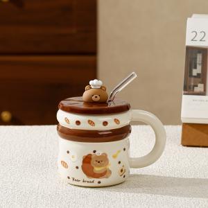 پیاله‌ ی سرامیکی طرح خرس