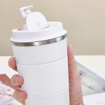 گیلاس سفری استیل سفید